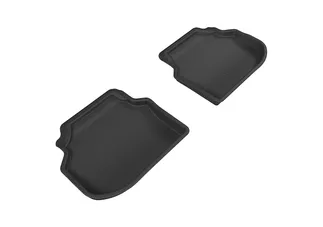 3D MAXpider Kagu 2nd Row Floormats For 11-14 BMW 5 Series F10 - Black